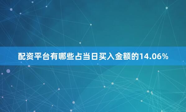 配资平台有哪些占当日买入金额的14.06%